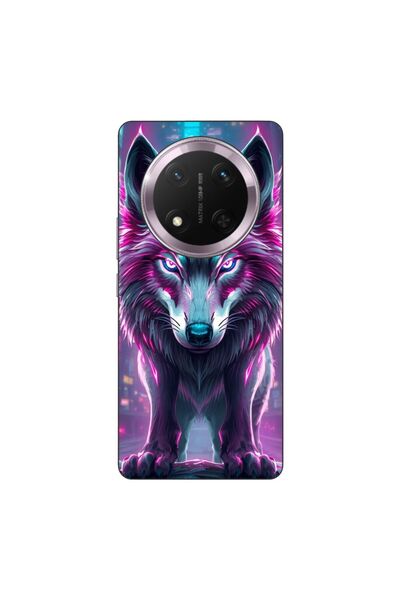OEM Husa compatibila cu Honor Magic7 Lite Silicon Gel Tpu Model Cyberpunk Wolf