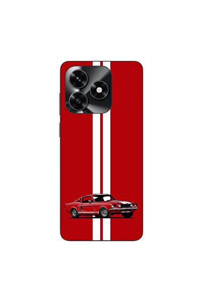 OEM Husa compatibila cu Honor X5c Plus Silicon Gel Tpu Model Red Mustang