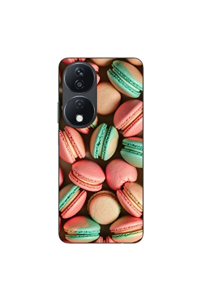 OEM Калъф, съвместим с Honor X7b, силиконов гел TPU, с шарка  "Вкусни макарони "