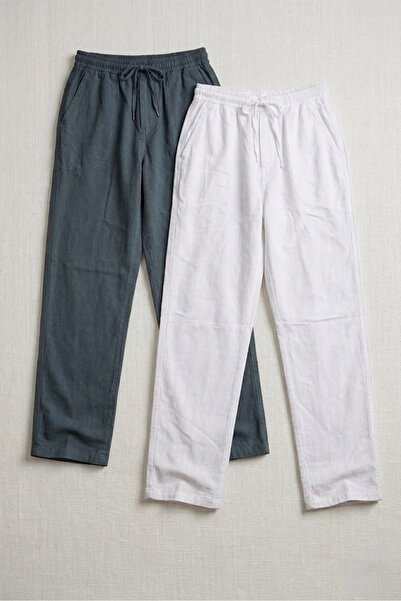 The Hench Double Layer Raw Linen Men's Trousers