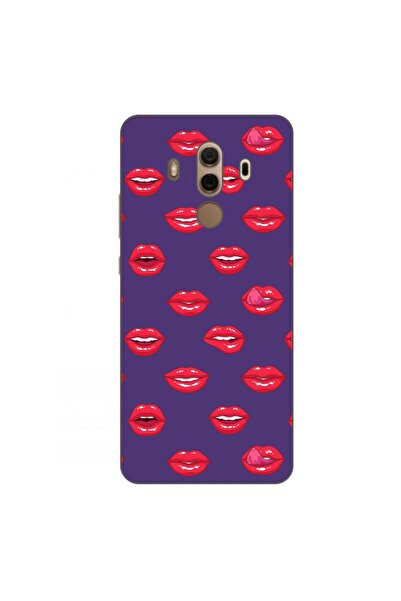 OEM Husa compatibila cu Huawei Mate 10 Pro Silicon Gel Tpu Model Buze Pattern