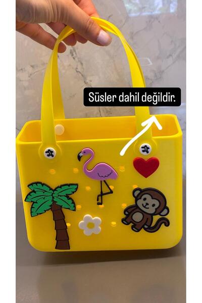 Edoka Tasarım 3D Bogg Tarzı Yazlık Çanta 15cm – Jibbitzler ile Kişiselleştiri...