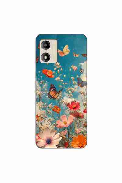 OEM Husa compatibila cu Motorola Moto E13 Silicon Gel Tpu Model Flori si Fluturi