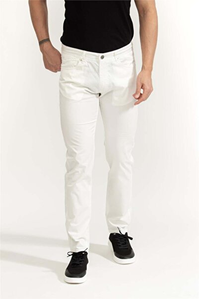 Stamati's Erkek Jean Pantolon Beyaz