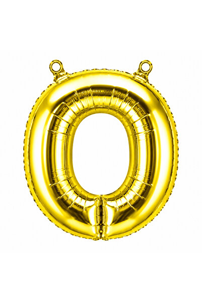 BeySüS Letter O Foil Balloon Gold Color (36 cm)