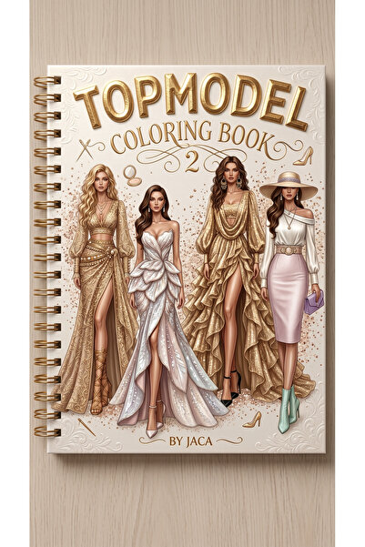 JACA Top Model 2 Çocuk Yetişkin Boyama Kitabı