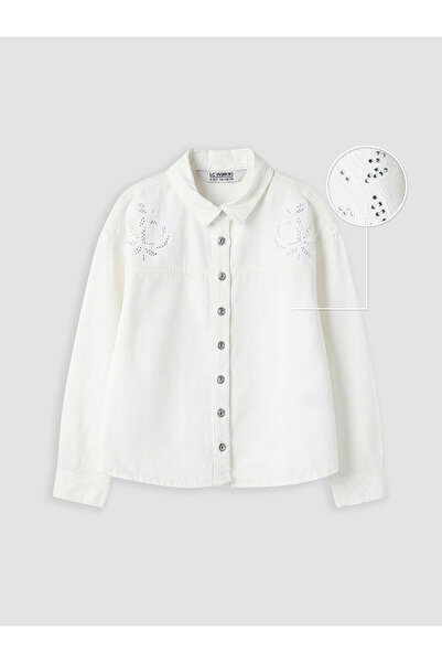 LC Waikiki Nevavm Stoned Girl's Jean Jacket with a Difference