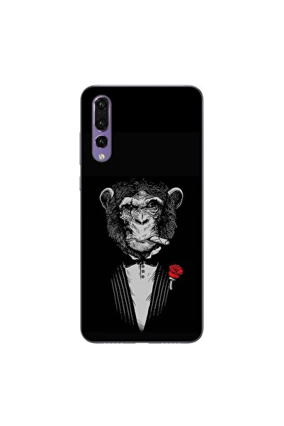 OEM Husa compatibila cu Huawei P20 Pro Silicon Gel Tpu Model Cigar Monkey
