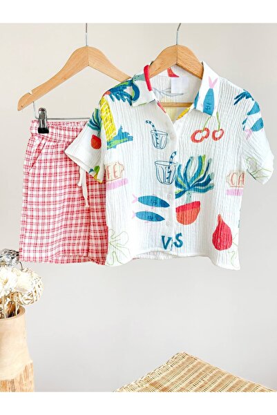 Rubeto Kids 2-8 Years Old Unisex Children's Sea-Themed Muslin Shirt and Short...
