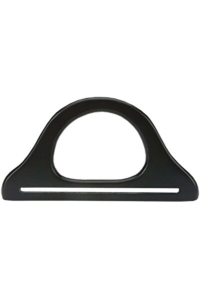 iğne izi 20X12 cm Wooden Bag Handle Black – Wooden Bag Handle 2 Pieces - Knit...