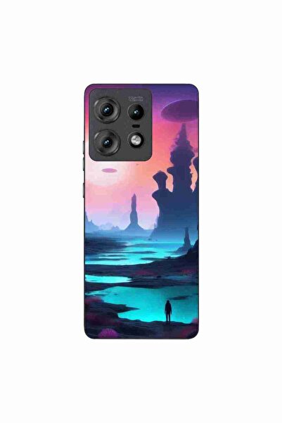 OEM Husa compatibila cu Motorola Edge 50 Pro Silicon Gel Tpu Model Mystic Planet