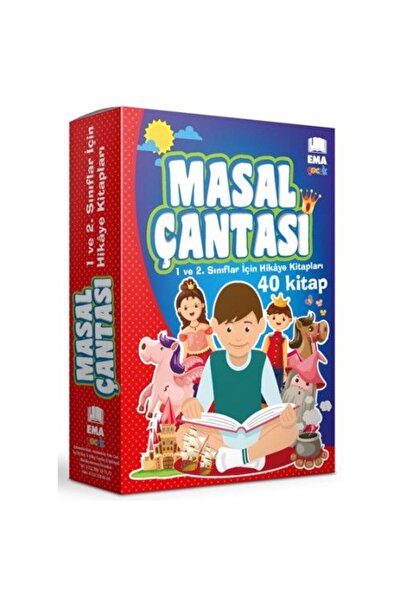 Ema Çocuk Masal Çantası 1. ve 2. Sınıflar İçin Hikaye Kitapları (40 Kitap Takım)