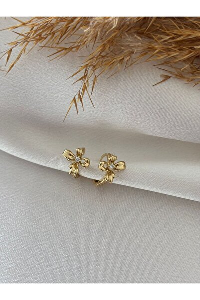 XUPING JEWELRY Xuping Steel Earrings with Flower Figures