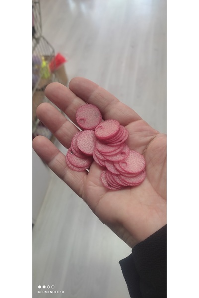 Kevser nur tuhafiye Pink Color 20 Gram Bag of Sequins 2 cm