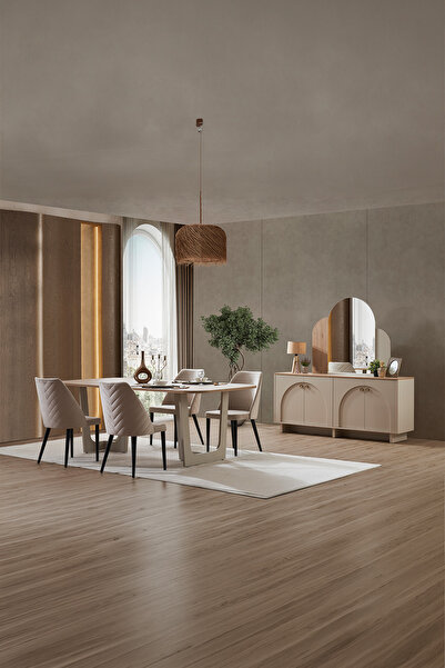 İYENA HOME LİVİNG Rena Yemek Odası Takımı (Sandalyesiz)