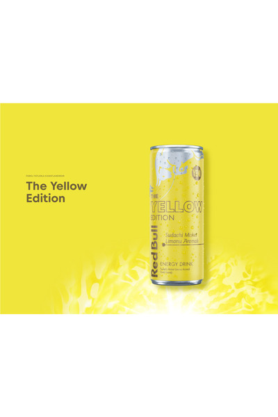 Red Bull The Yellow Edition Sudachi Misket Limonu Aromalı Enerji İçeceği 250 ...