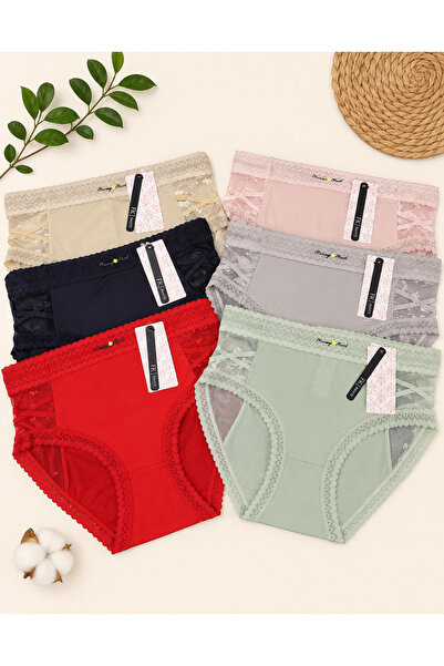 FK Satin Lace Detail Women's Panties