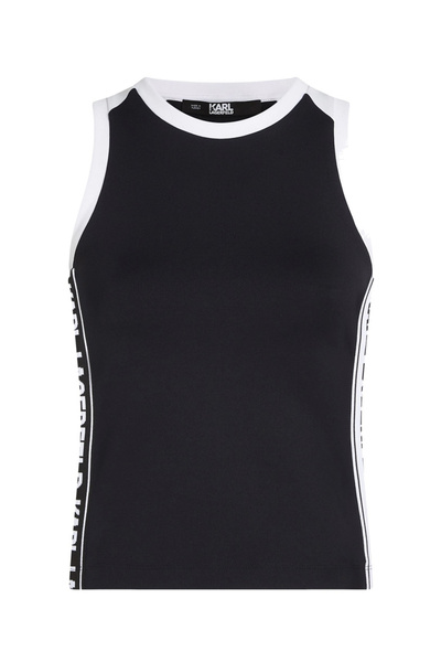 Karl Lagerfeld Γυναικείο Logo Tape Tank Top Μαύρο 241W1719-999 BLACK