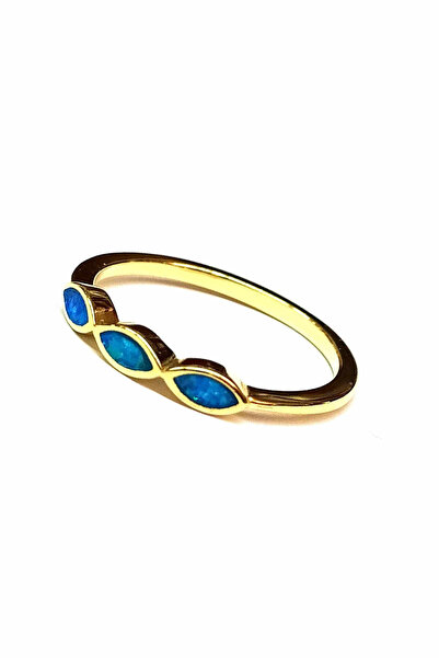 Amalfi Accessories Γυναικείο δαχτυλίδι με πέτρες από επιχρυσωμένο ασήμι