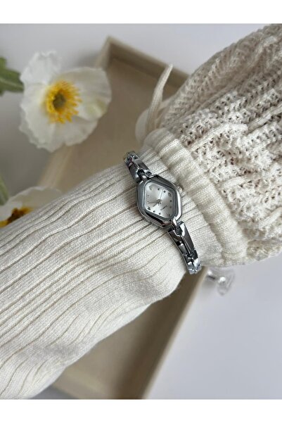 MERW Ballo Model Silver Color Vintage Series Metal Cord Women Wrist Watch