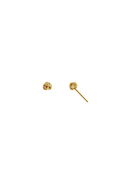 Lisa&Co. Cercei Argint Knot Argint placat cu aur galben / Fara pietre