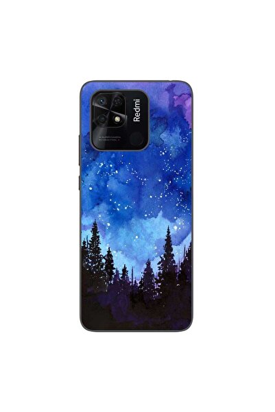 OEM Case compatible with Xiaomi Redmi 10C Silicone Gel Tpu Model Night Forest
