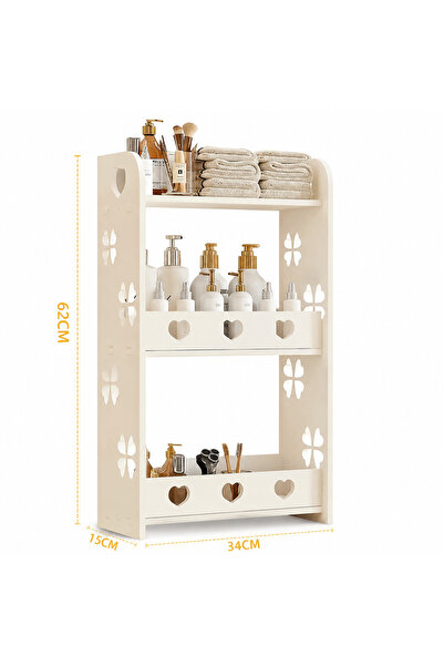 OEM Raft organizator baie crem, 3 niveluri, 62x34x15 cm