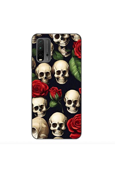 OEM Case compatible with Xiaomi Redmi 9T Silicon Gel Tpu Pattern Skulls and R...