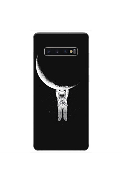 Other Samsung S10 Plus Swinging on the moon Transparent Silicone TPU Θήκη