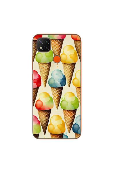 OEM Husa compatibila cu Xiaomi Redmi 9C, 9C NFC Silicon Gel Tpu Model Icecrea...
