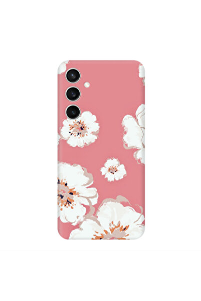 Other Samsung S24 Plus White Flowers Transparent Silicone TPU Θήκη