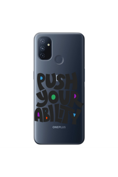 Other Oneplus Nord 100 Push Your Ability Transparent Silicone TPU Θήκη