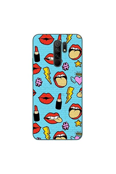 OEM Husa compatibila cu Xiaomi Redmi 9 Silicon Gel Tpu Model Pop Art Lips