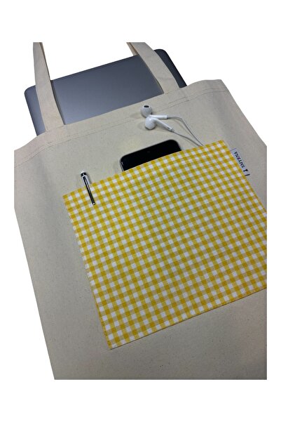 Smyrna Tote Bag with Pockets, Casual Tote Bag, Beach Bag, 100% Cotton Thick R...