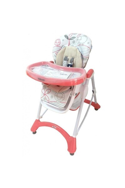 Babymix Scaun înalt pentru oi Hungry Sheep - Roz