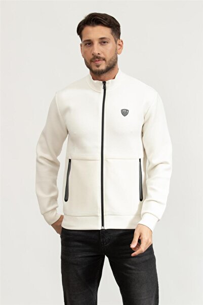 EA7 Erkek Fermuarlı Sweatshirt Çok Renkli