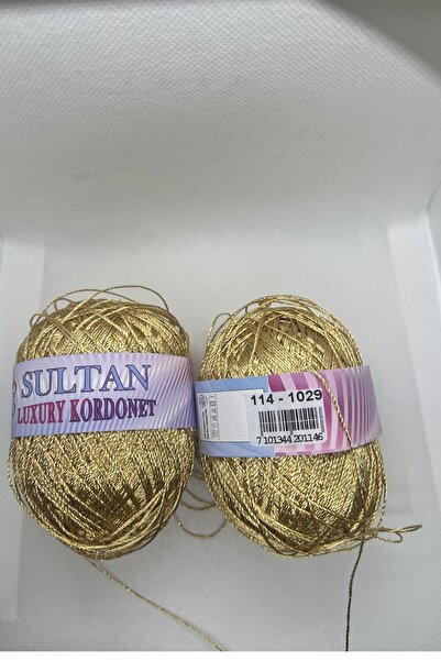 hobi dünyası evim 1 Adet Simli Kordonet İp El Örgü İpi 100 Gram 300 Metre Ren...