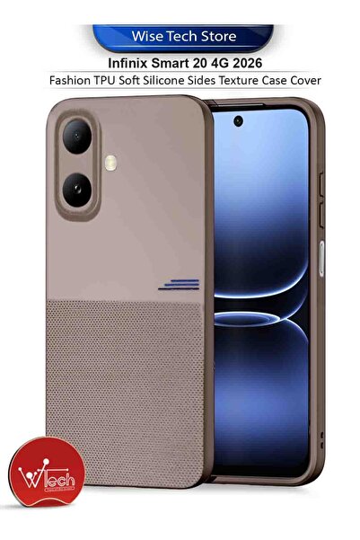 Wtech Infinix Smart 20 4G 2026 Fashion TPU Soft Silicone Sides Texture Case C...