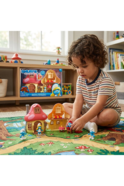 TOYFEST ŞİRİNLER FİGÜRLÜ MANTAR EV OYUN SETİ