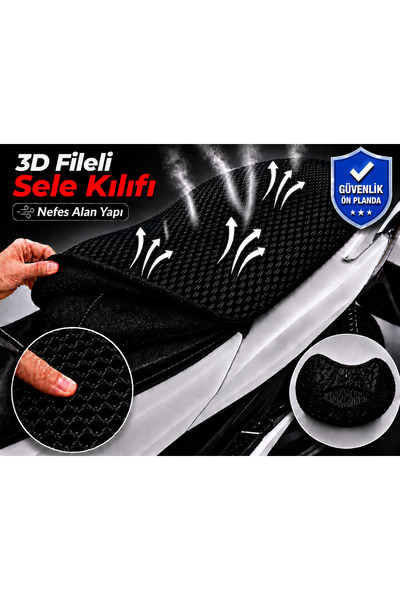 Vi Caro Husa scaun motocicletei Mondial 250 MCT Husa scaun cu plasa 3D Protec...