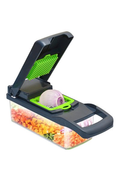 Lacoz 16-in-1 Multifunction Vegetable Chopper & Mandoline Slicer Set with Int...