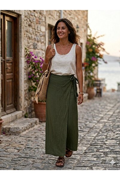 Udenya Liora Trouser Skirt |   100% Cotton Muslin Fabric