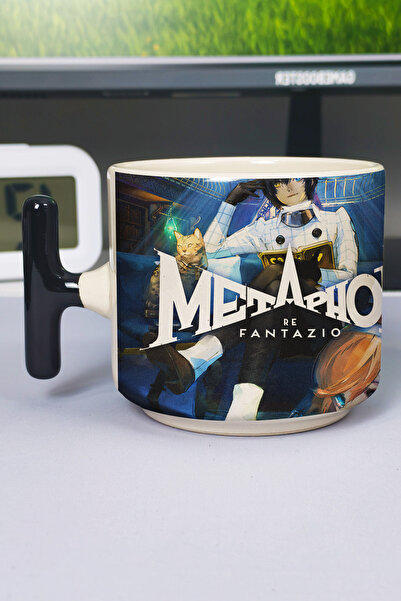 ZipZap Metaphor: كوب فاخر من السيراميك المطبوع من ReFantazio (قطعة واحدة) بمق...