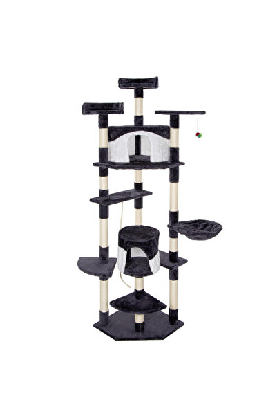 Brius Cat play set, with scratching post, hiding place, bed, ball, rope, 203c...