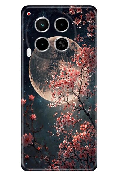 TECNO Camon 30 (CL6) Kılıf Dolunay Moon Temalı Desenli Darbe Emici Silikon