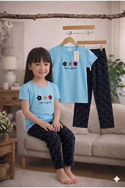 Alsadfine innovations Children's Pajamas Set for Girls for Summer with Patter...