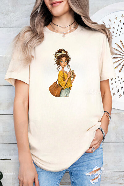 Sarah's Boutique Women's T-shirt – 100% cotton – Latte Girl