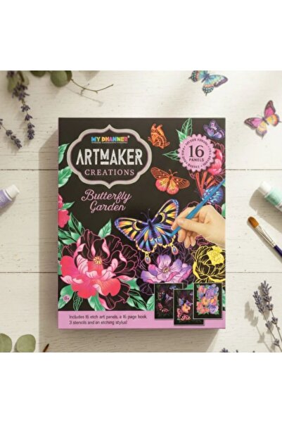 Çılgıntrend Artmaker Magnificent Mandalas Scratch Painting Set – 16 Panels, S...
