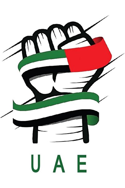 kipfy UAE Flag Fist Car Sticker, Patriotic Decal for Car Bumper and Window, R...