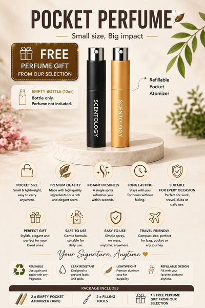 Scentology Doctor of perfums Scentology 2PCS Pocket Perfume Atomizer Set 10ml...